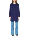 Gerard Darel Sacha Wool Coat In Navy