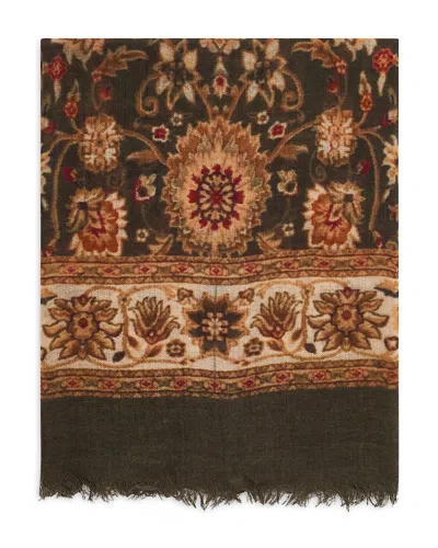 Gerard Darel Sandy Wool Blend Scarf In Brown