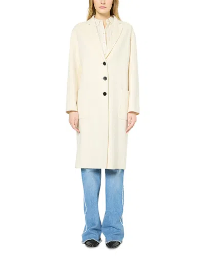 Gerard Darel Sarah Coat In Ecru