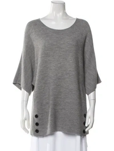Pre-owned Gerard Darel Scoop Neck Sweater In Gray