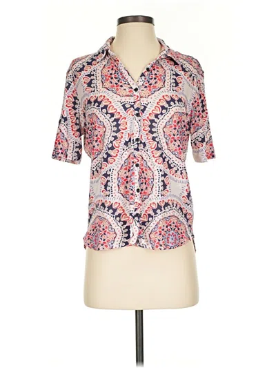 Pre-owned Gerard Darel Short Sleeve Blouse In Pink