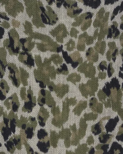 Gerard Darel Silia Leopard Print Wool & Cashmere Scarf In Purple