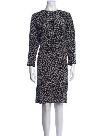Pre-owned Gerard Darel Silk Knee-length Dress In Blue