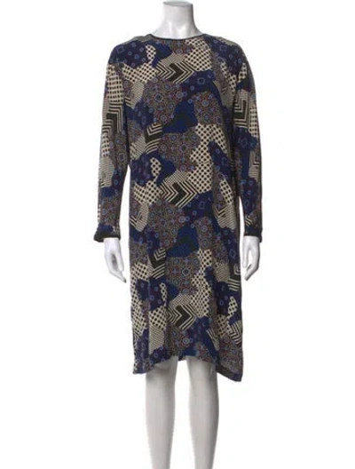 Pre-owned Gerard Darel Silk Knee-length Dress In Blue