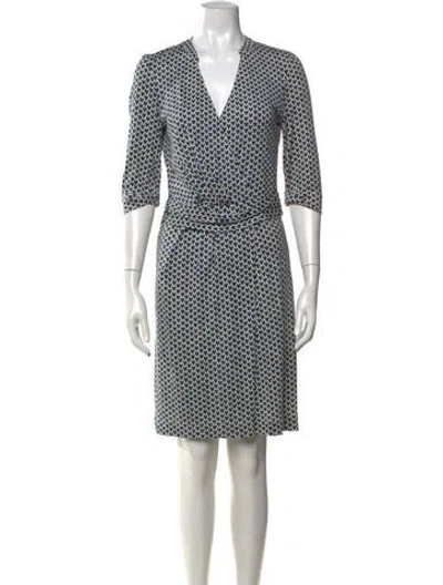 Pre-owned Gerard Darel Silk Knee-length Dress In Blue
