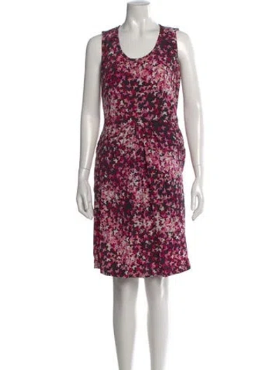 Pre-owned Gerard Darel Silk Knee-length Dress In Red