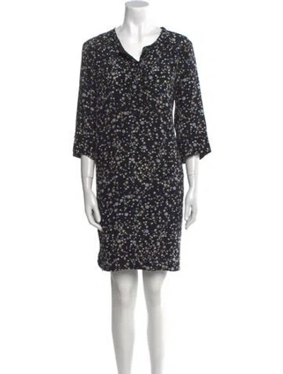 Pre-owned Gerard Darel Silk Mini Dress In Black