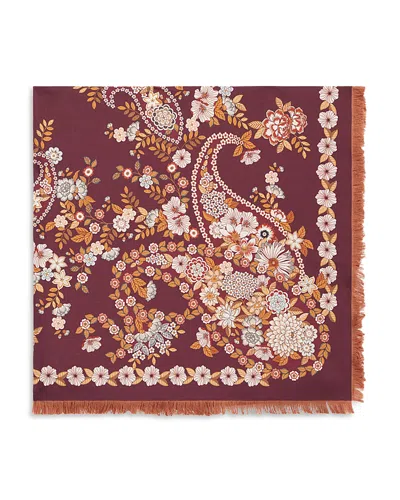 Gerard Darel Siloe Silk Scarf In Pink