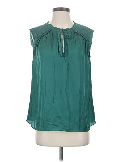 Pre-owned Gerard Darel Sleeveless Blouse In Teal