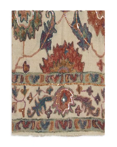Gerard Darel Soane Sequined Wool & Silk Scarf In Multi