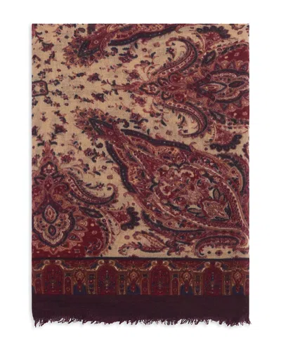 Gerard Darel Solane Wool Blend Scarf In Brown