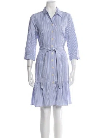 Pre-owned Gerard Darel Striped Knee-length Dress In Blue