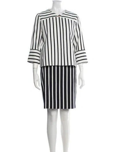 Pre-owned Gerard Darel Striped Skirt Set In Blue