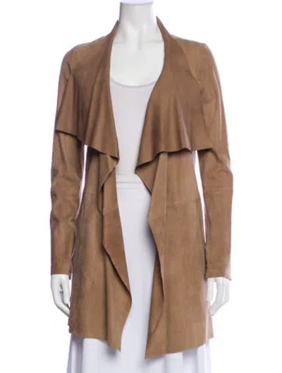 Pre-owned Gerard Darel Suede Blazer In Brown