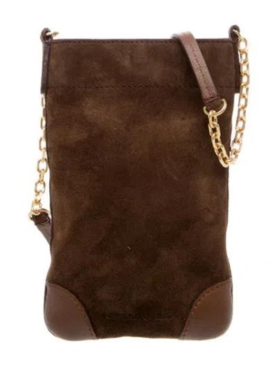 Pre-owned Gerard Darel Suede Bucket Bag In Brown