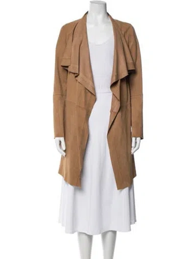 Pre-owned Gerard Darel Suede Coat In Neutrals