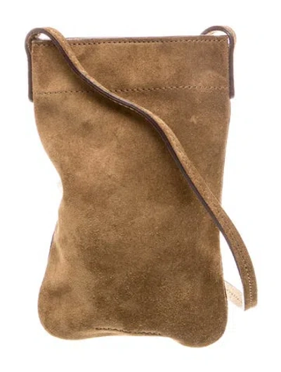 Pre-owned Gerard Darel Suede Crossbody Bag In Brown