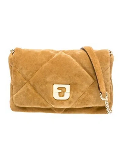 Pre-owned Gerard Darel Suede Crossbody Bag In Brown