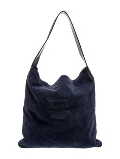 Pre-owned Gerard Darel Suede Hobo In Blue