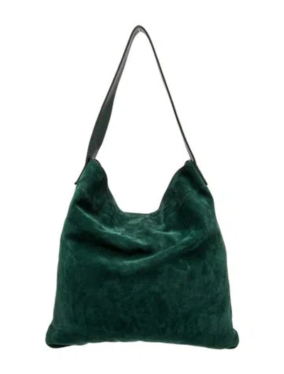 Pre-owned Gerard Darel Suede Hobo In Green