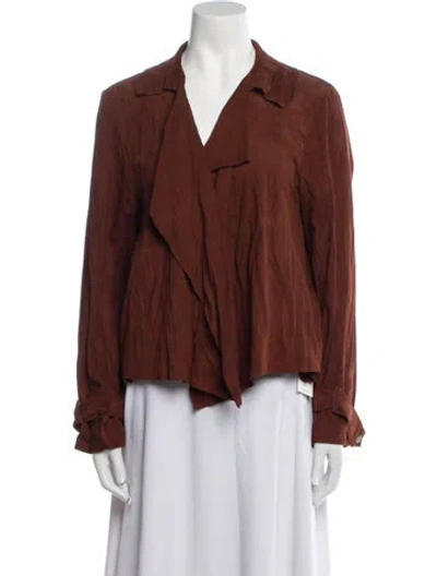 Pre-owned Gerard Darel Suede Jacket In Brown