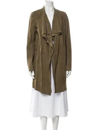 Pre-owned Gerard Darel Suede Utility Jacket In Neutral