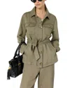 Gerard Darel Talitha Button Front Jacket In Green