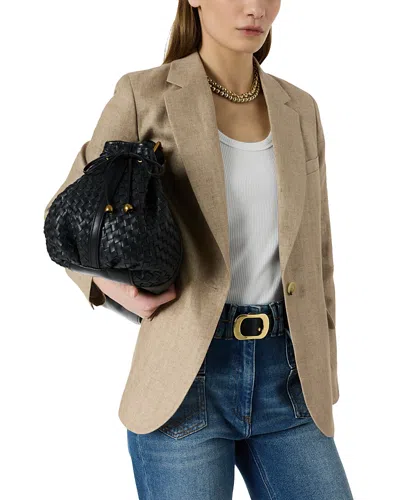Gerard Darel Taliya Buttoned Jacket In Brown