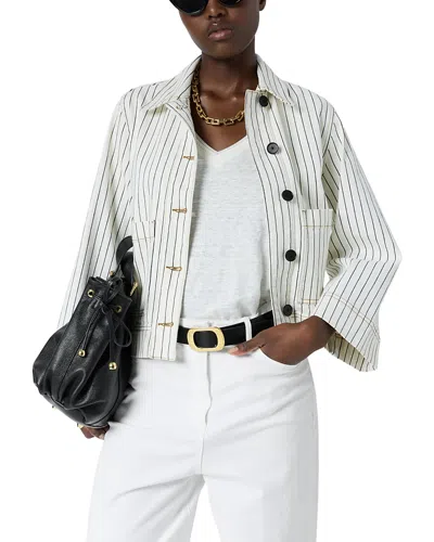 Gerard Darel Tamea Buttoned Jacket In Neutral