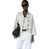 Gerard Darel Tamea Relaxed Tailored Box Fit Jacket In Multi