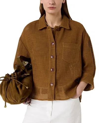 Gerard Darel Tamia Mesh Jacket In Multi