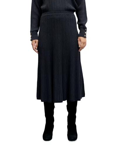Gerard Darel Tati Flared Midi Skirt In Multi