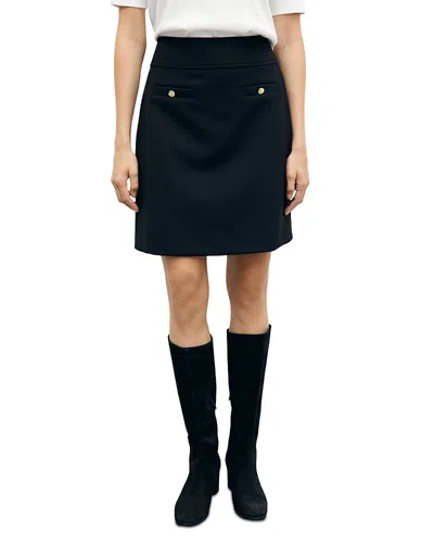Gerard Darel Thea Button Detail Skirt In Blue