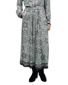 Gerard Darel Tifenn Printed Pull On Maxi Skirt In Multi