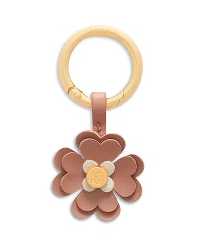 Gerard Darel Trefle Leather Bag Charm In Multi