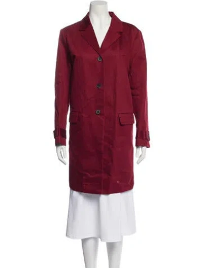 Pre-owned Gerard Darel Trench Coat In Red