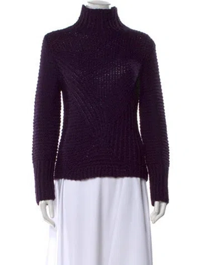 Pre-owned Gerard Darel Turtleneck Sweater In Purple