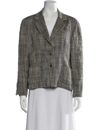 Pre-owned Gerard Darel Tweed Pattern Blazer In Black/neutrals