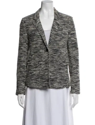 Pre-owned Gerard Darel Tweed Pattern Blazer In Neutral