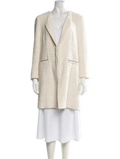 Pre-owned Gerard Darel Tweed Pattern Coat In Neutrals