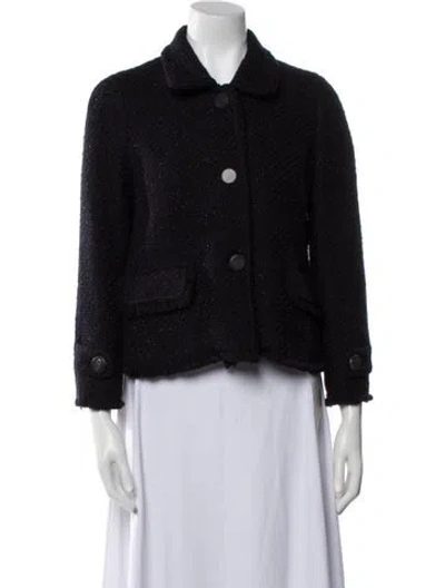 Pre-owned Gerard Darel Tweed Pattern Evening Jacket In Multi