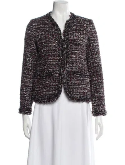 Pre-owned Gerard Darel Tweed Pattern Jacket In Multi