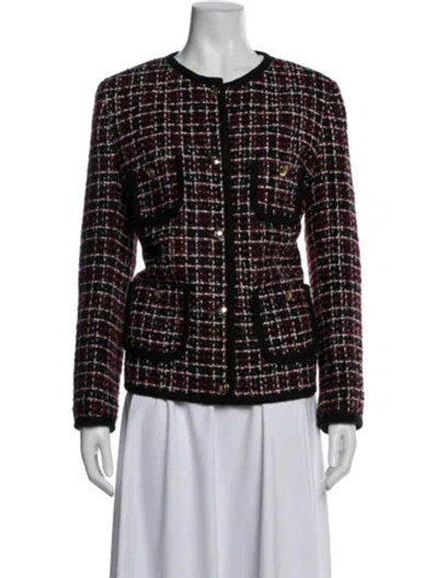 Pre-owned Gerard Darel Tweed Pattern Jacket In Multicolor