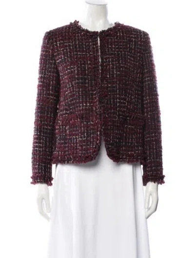 Pre-owned Gerard Darel Tweed Tweed Pattern Jacket In Multi