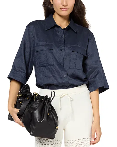Gerard Darel Udaline Blouse In Indigo