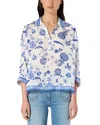 Gerard Darel Umbrine Popover Top In Blue