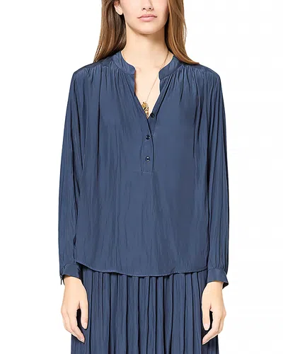 Gerard Darel Urenka Blouse In Navy