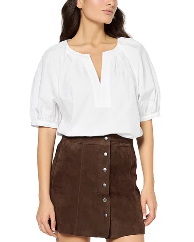 Gerard Darel Ursula Cotton Blouse In Ecru