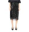 Gerard Darel Vellia Sequinned Skirt In Black