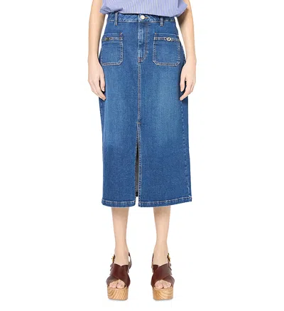 Gerard Darel Venise Skirt In Blue